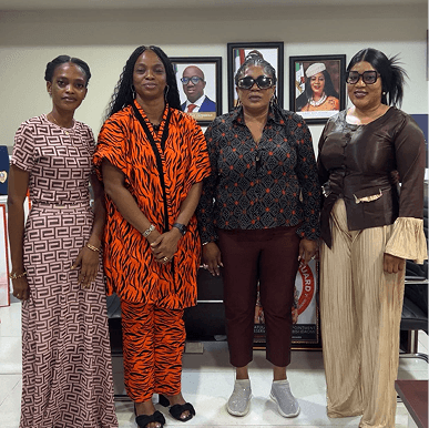 THE FACILITY SECETARY AND THE COO WITH CHIEF BISI AND HER PERM SEC